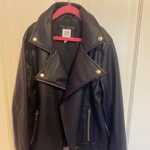Kids Gap Dark Blue Leather Jacket